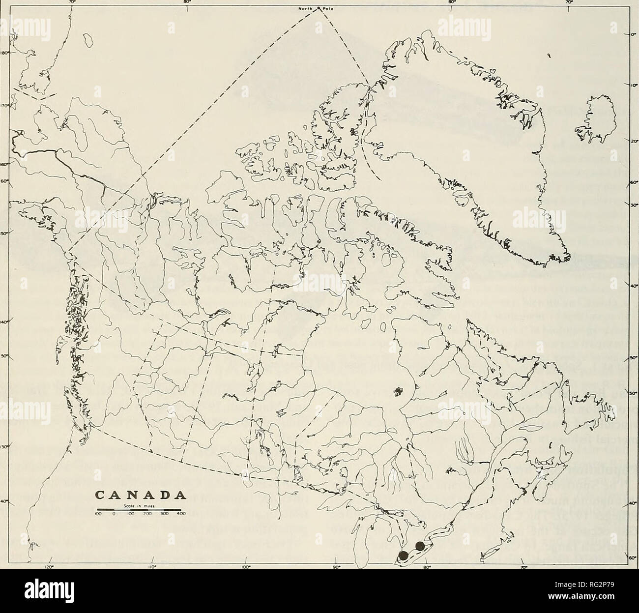 . The Canadian field-naturalist. 82 The Canadian Field-Naturalist Vol. 98. Figure 2. Canadian distribution of Spotted Gar (Lepisosteus oculatus). Courtesy of D. E. McAllister, National Museum of Natural Sciences. clays, detritus, and soft muck. A single capture site in Rondeau Bay had a gravel-and-stone bottom devoid of aquatic macrophytes; however, dense aquatic vege- tation was present a few hundred meters from the site. Typically, aquatic vegetation was dense at capture sites. Spatterdock (Nuphar sp.). Cattails (Typha sp.) and Waterweed (Anacharus sp.) were abundant. Tur- bidity varied amon Stock Photo