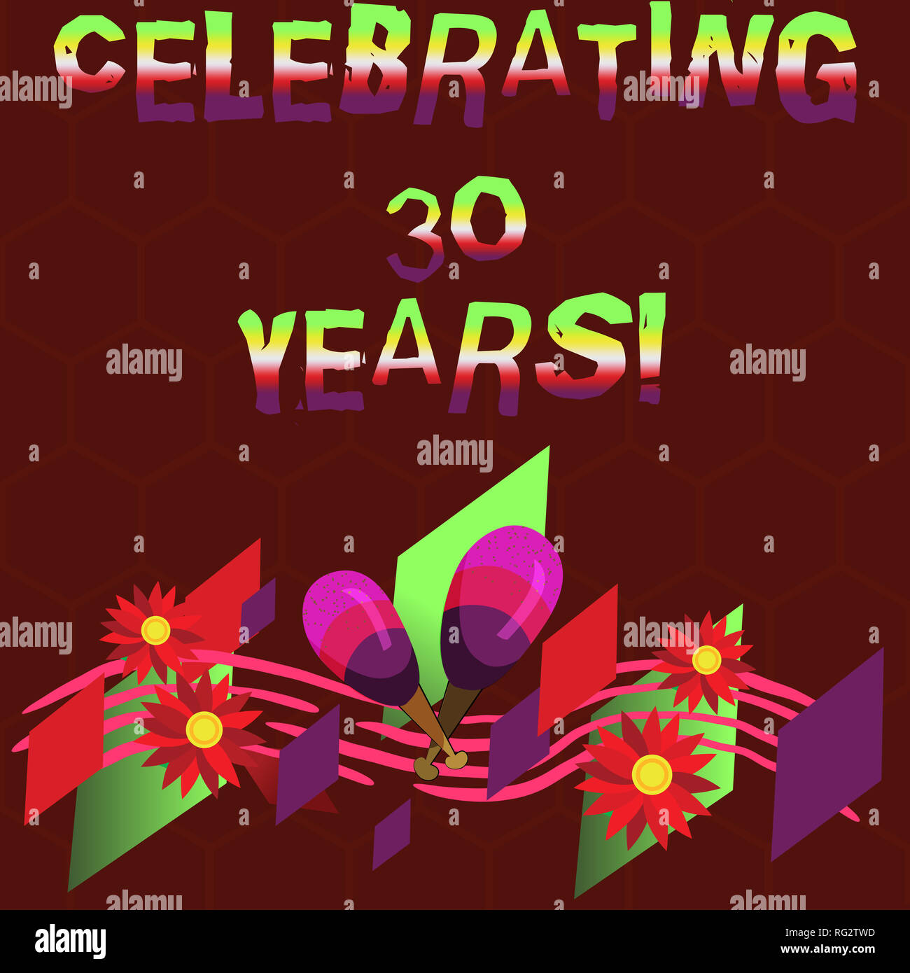 Conceptual hand writing showing Celebrating 30 Years. Business photo ...