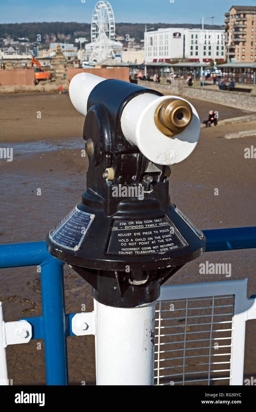 Coin operated sale telescope
