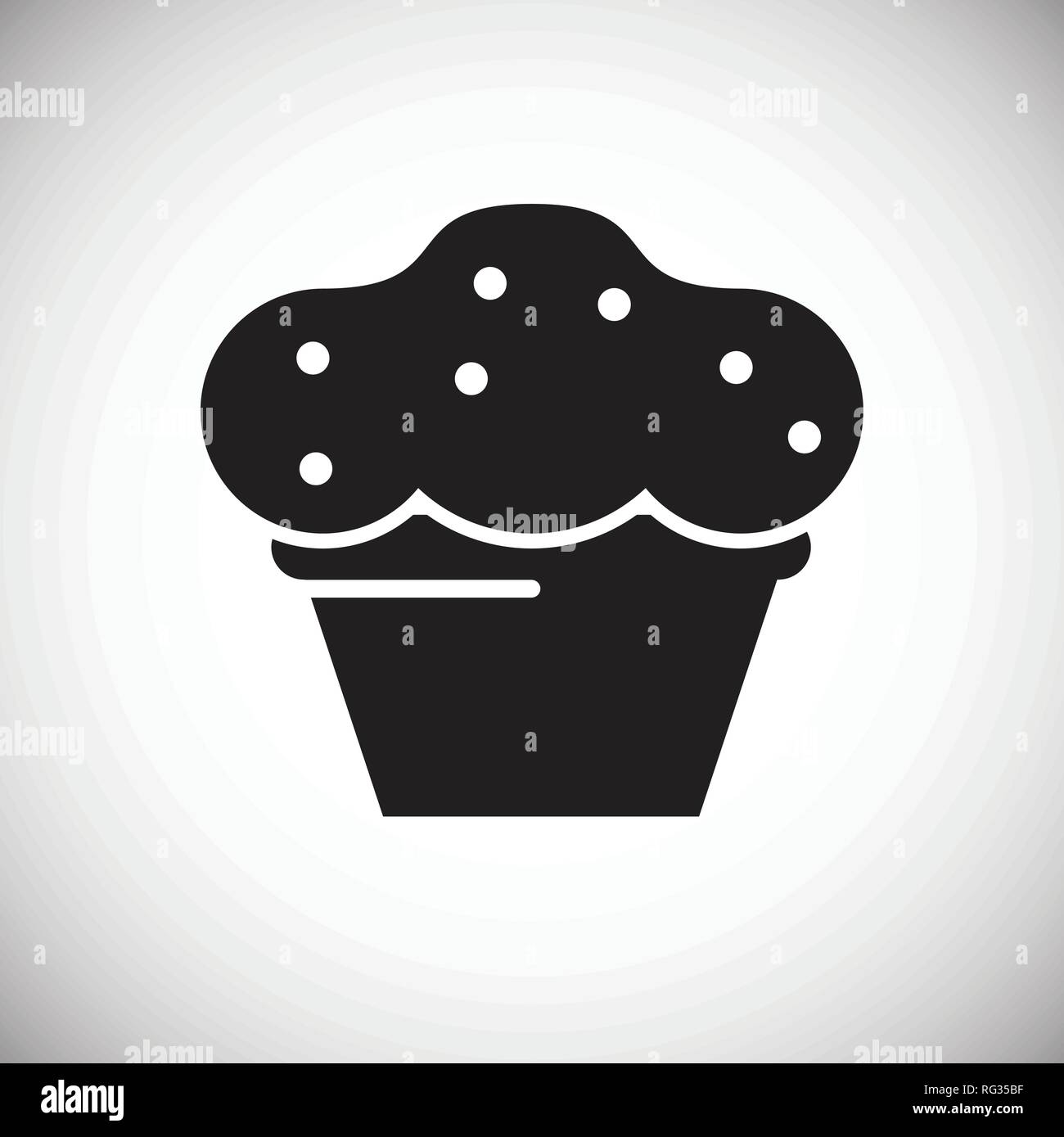 Cake icon on white background for graphic and web design, Modern simple ...
