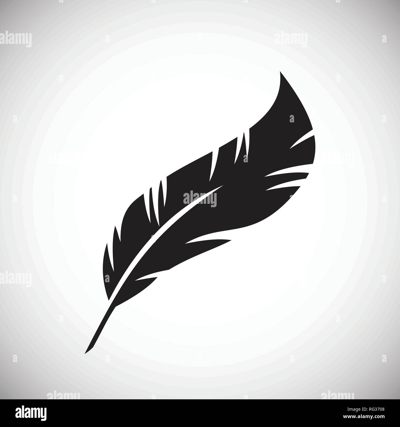 Feather icons set on white background for graphic and web design ...