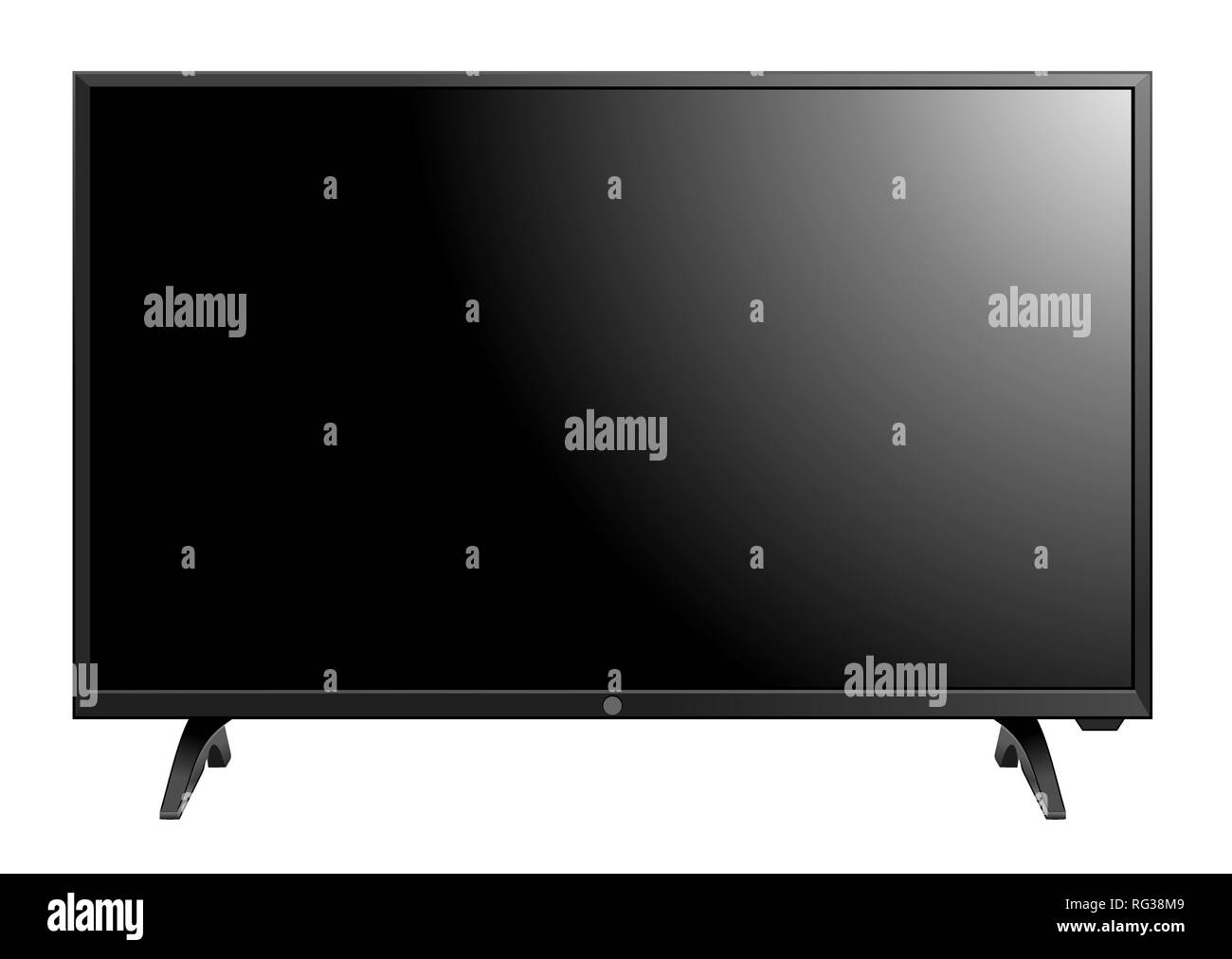 TV screen flat lcd led vector illustration Vector Stock Vector Image & Art Alamy