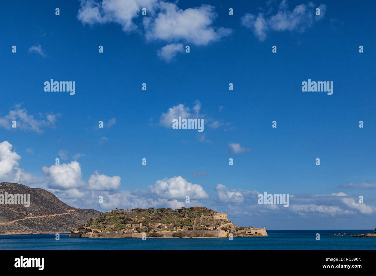 Spinalonga Island Crete Greece Stock Photo