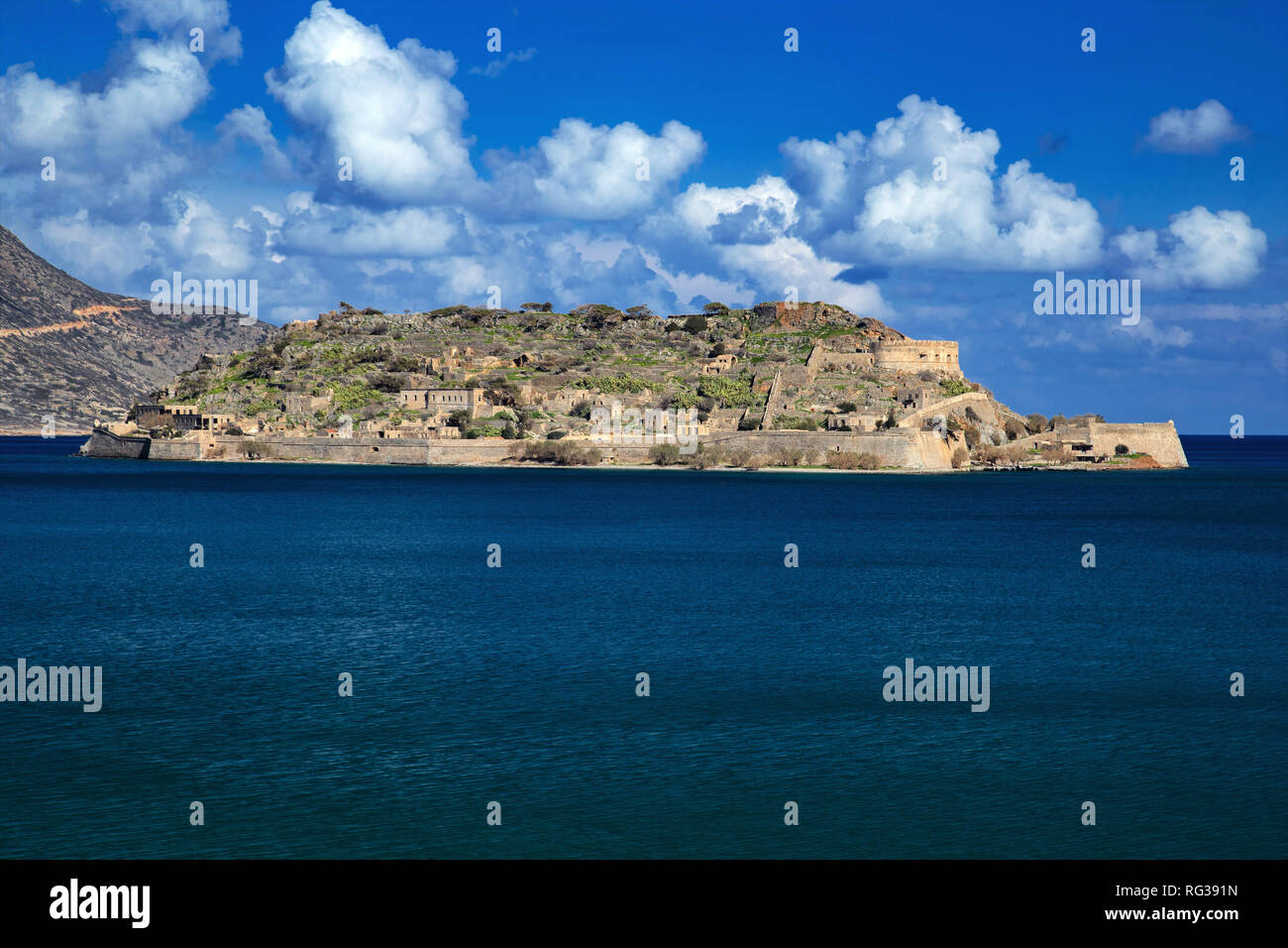 Spinalonga Island Crete Greece Stock Photo