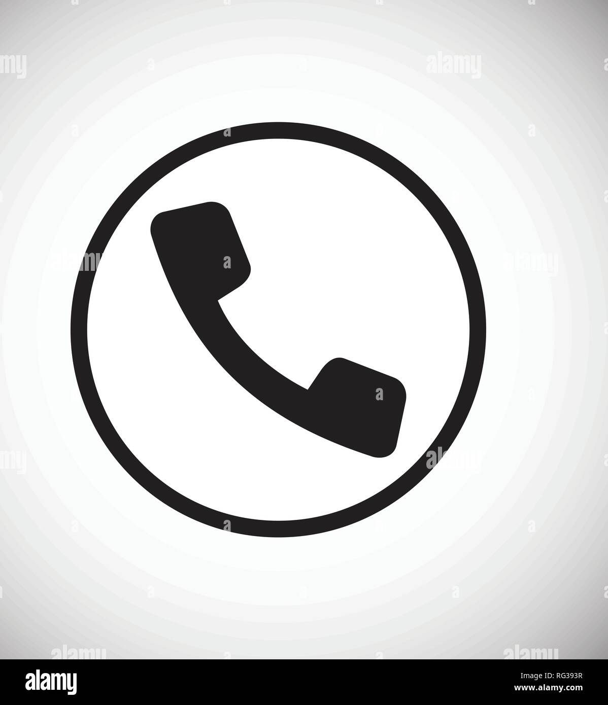 Phone icons set on white background for graphic and web design ...