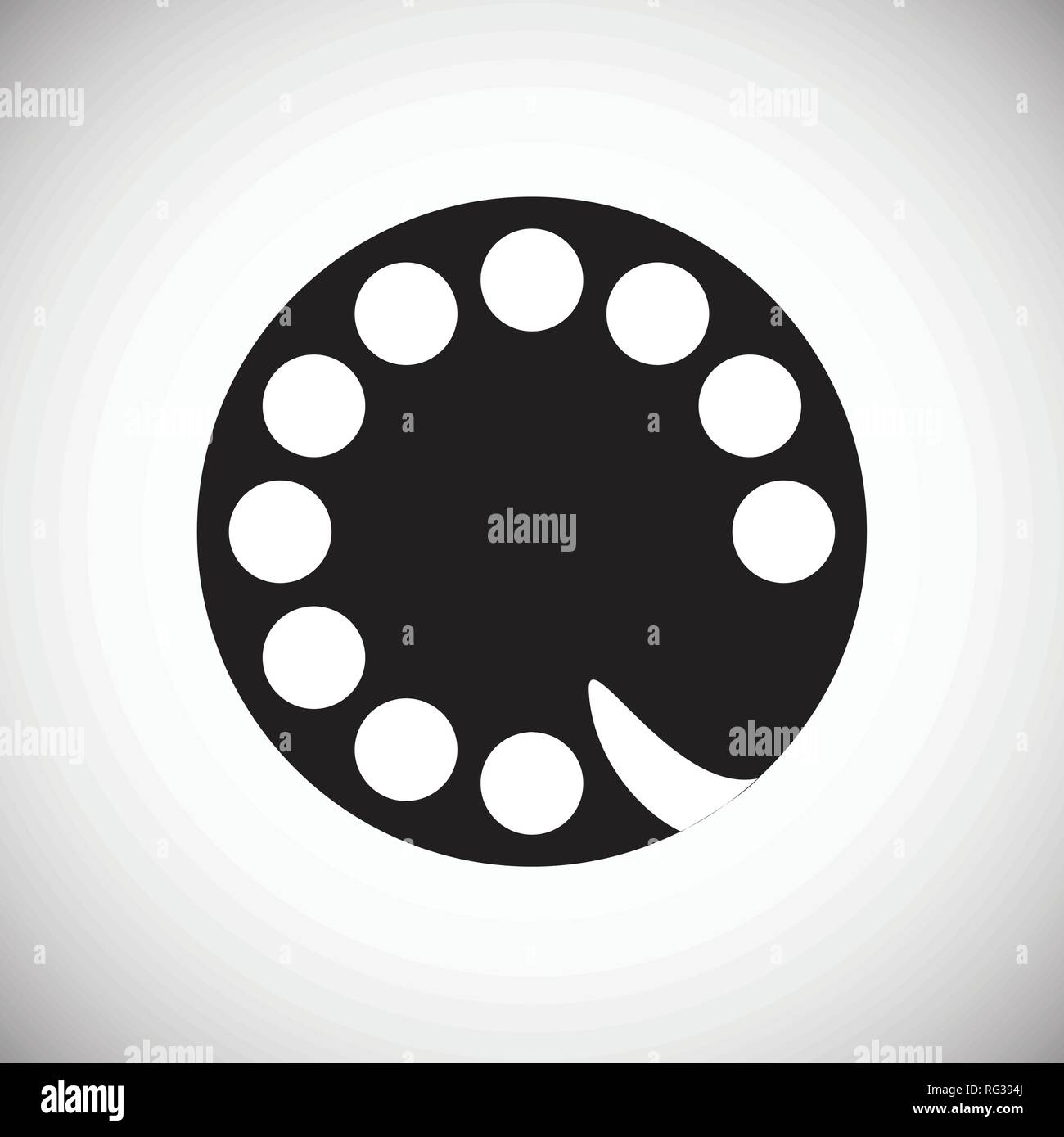 Phone icons set on white background for graphic and web design, Modern ...