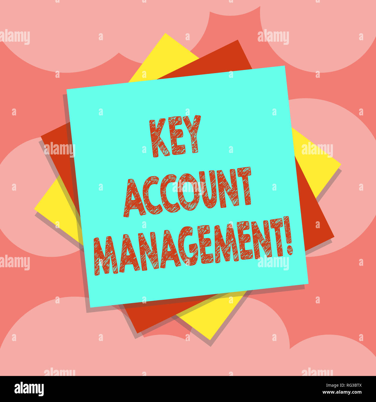 Writing note showing Key Account Management. Business photo showcasing ...