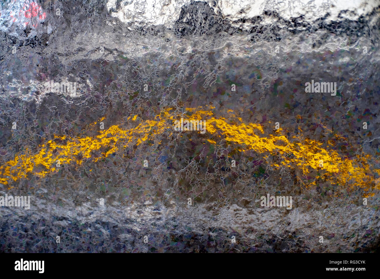 Ice pattern on window seamless background Stock Photo