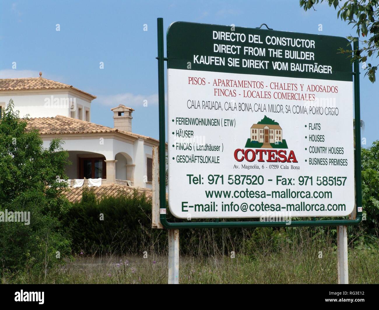ESP, Spain, Balearic Islands, Mallorca : Real Estate offers. Stock Photo