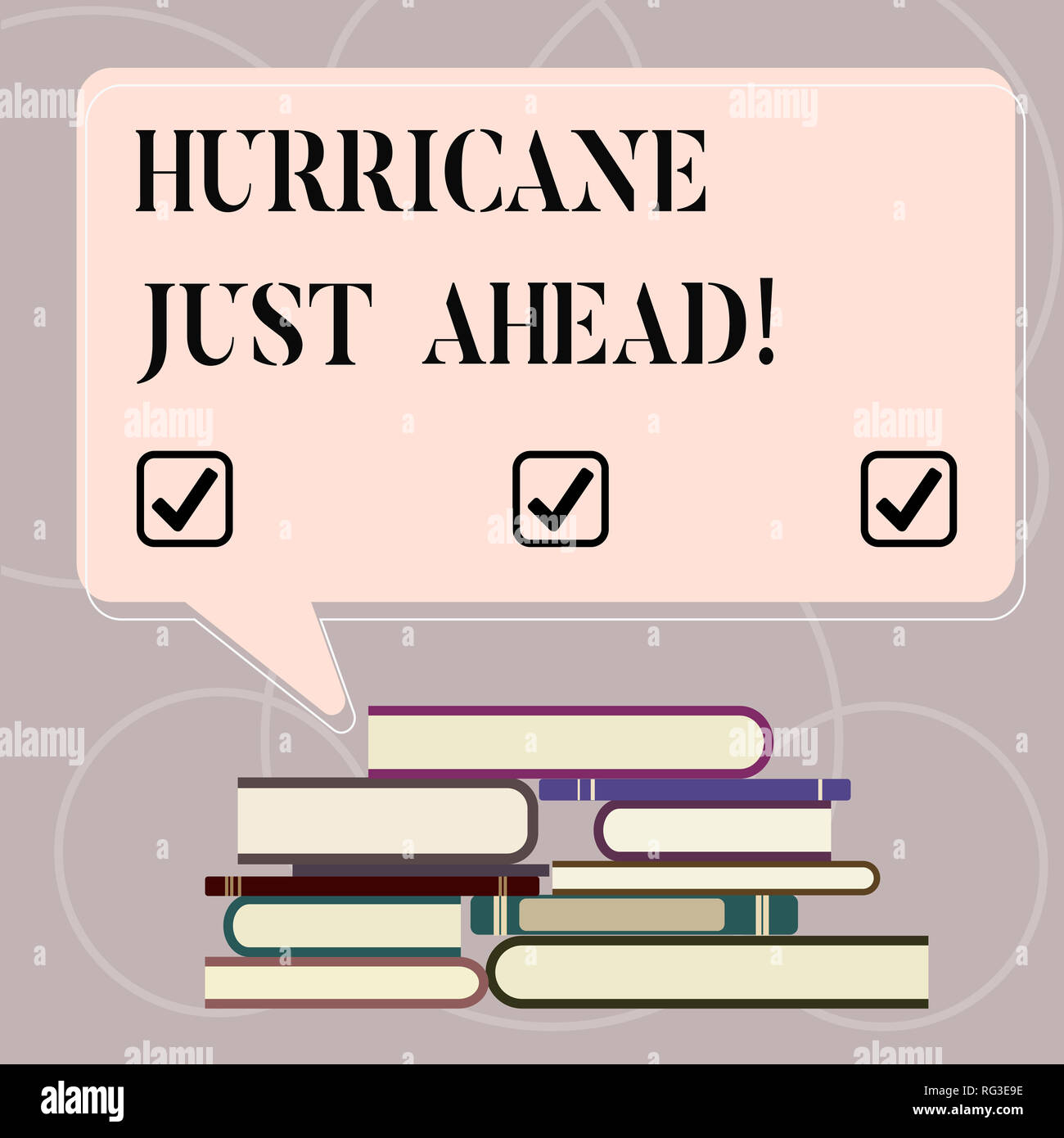 Word writing text Hurricane Just Ahead. Business concept for violent ...