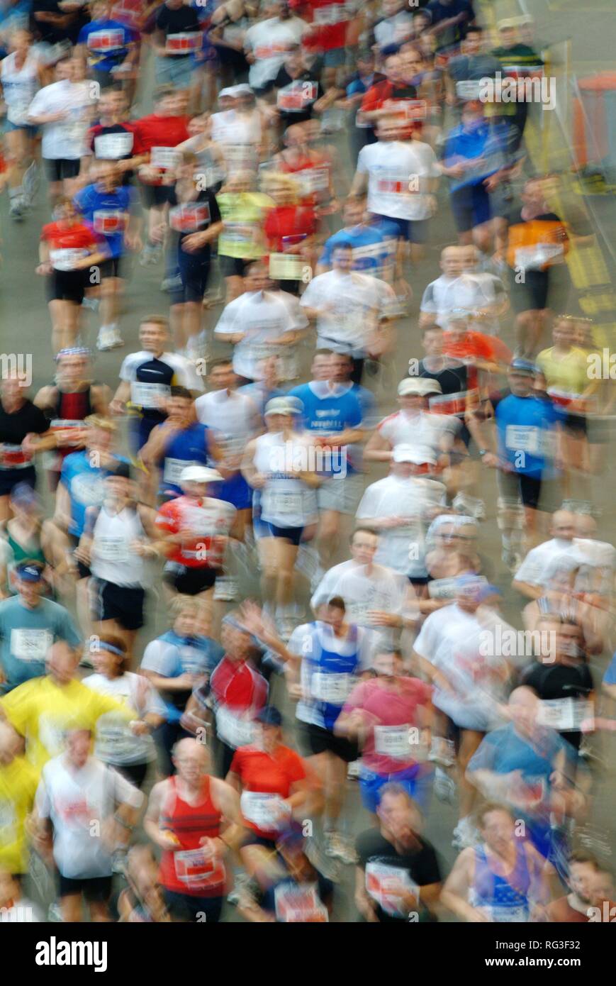 DEU, Federal Republic of Germany, Bochum: Runner at the Ruhrmarathon. Stock Photo