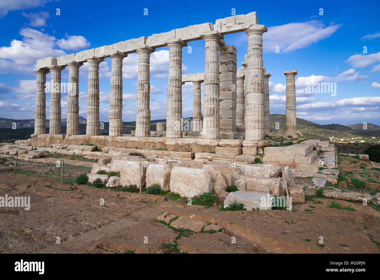 Temple of Poseidon at Sounion, Greece Stock Photo - Alamy