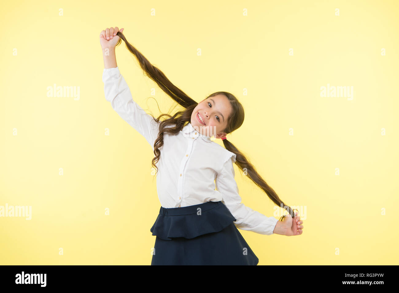 Deal With Long Hair Hairstyle By Yourself Kid Girl Long