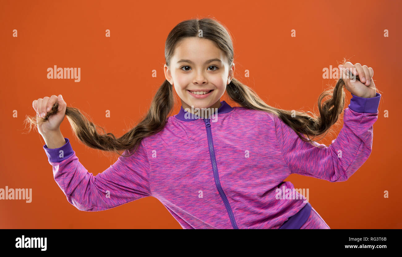 Small Girl Child Hairdresser For Kids Happy Little Girl With