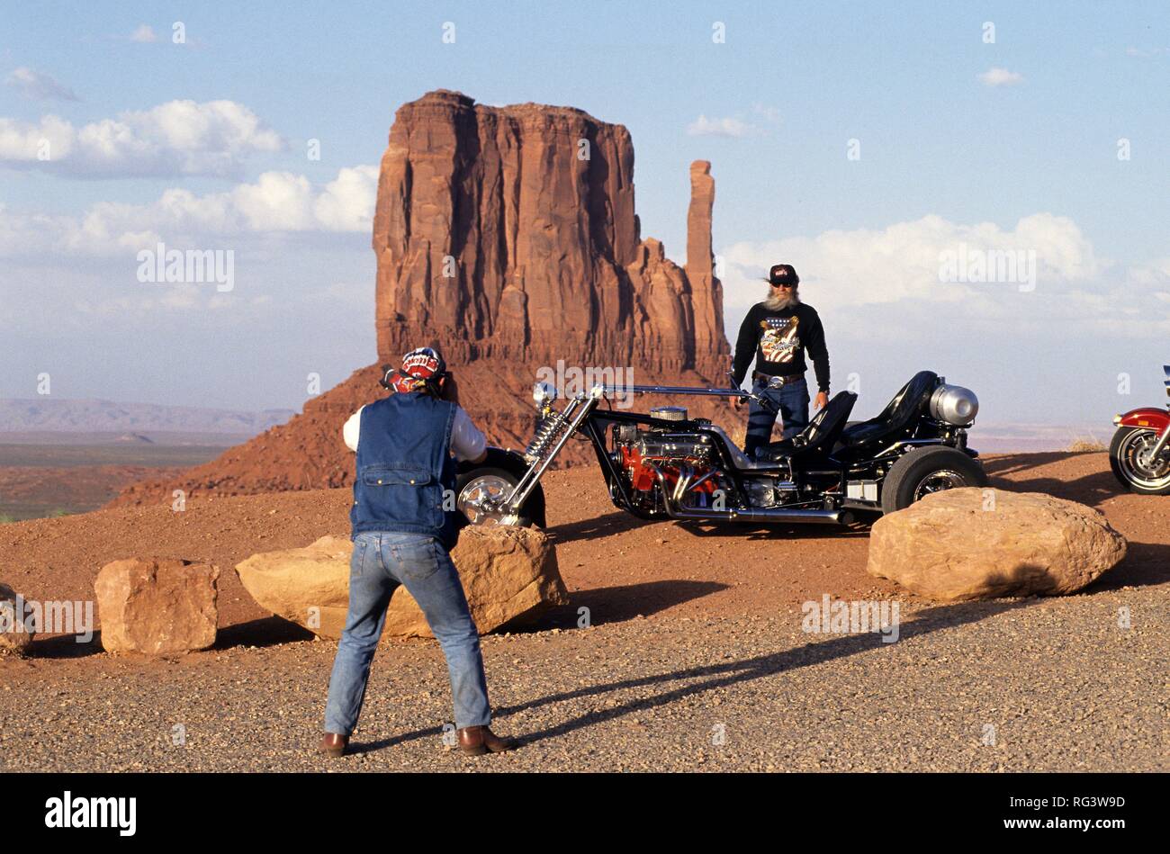 USA, United States of America, Arizona: Monument Valley, giant rock  monoliths in the Navaho indian reservation Stock Photo - Alamy
