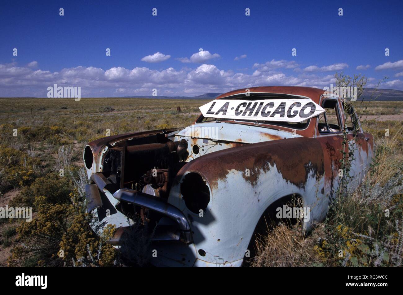 USA, United States of America, Arizona: Historic Route 66, near Truxton. Stock Photo