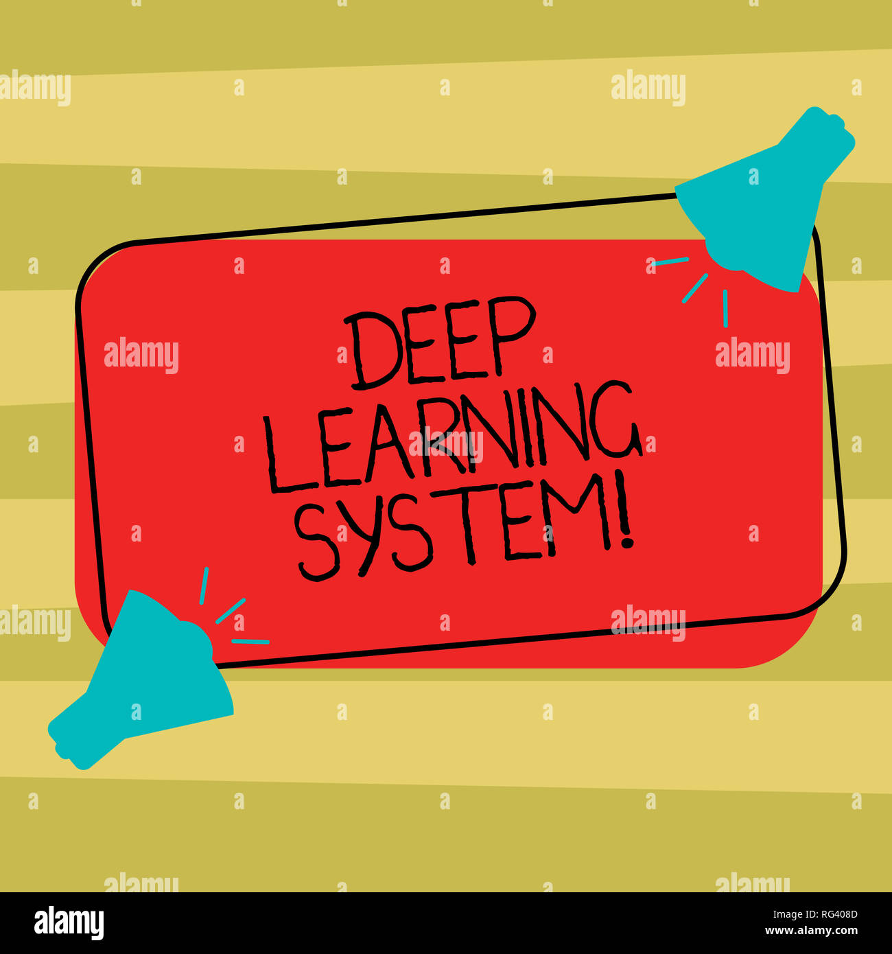 Text sign showing Deep Learning System. Conceptual photo collection of ...