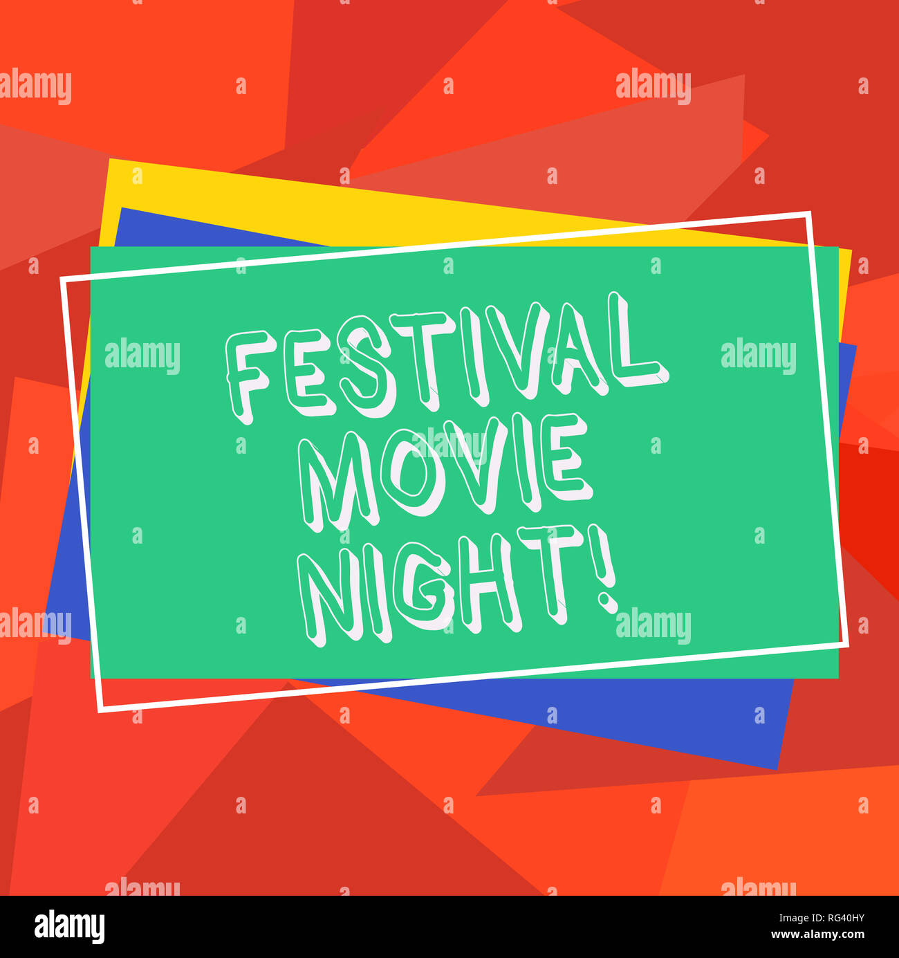 Text Sign Showing Festival Movie Night Conceptual Photo Analysisy