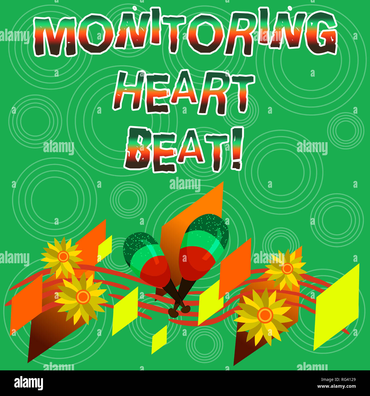 Writing note showing Monitoring Heart Beat. Business photo showcasing ...