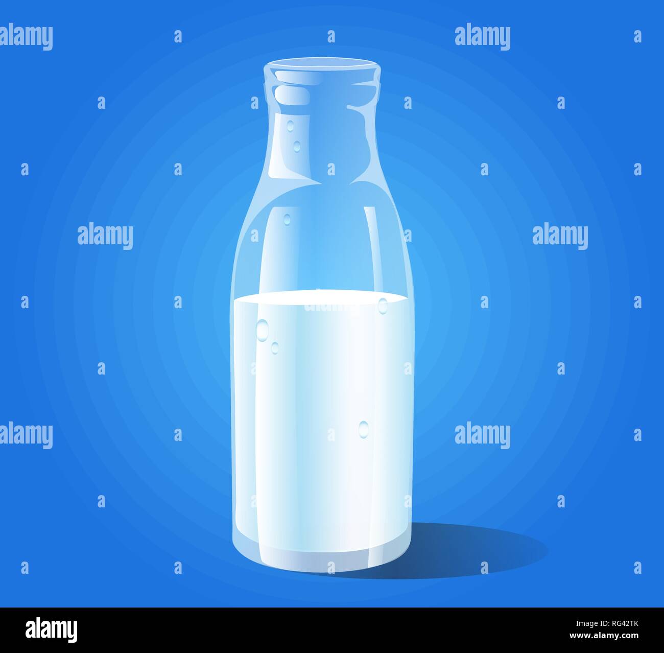 Vector bottle of milk Stock Vector Image & Art - Alamy