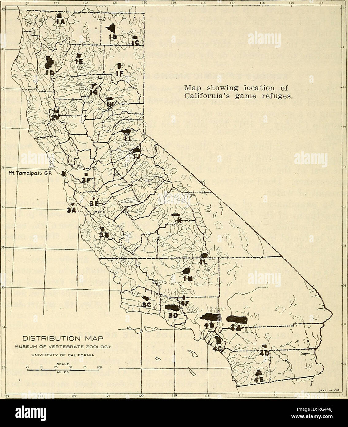 California fish and game. Fisheries -- California; Game and game-birds -- California; Fishes -- California; Animal Population Groups; Pêches; Gibier; Poissons. 24 riSH AND GAME COMMISSION.. Fig. 5. Map showing location California fish and game. Fisheries -- California; Game and game-birds -- California; Fishes -- California; Animal Population Groups; Pêches; Gibier; Poissons. 24 riSH AND GAME COMMISSION.. Fig. 5. Map showing location