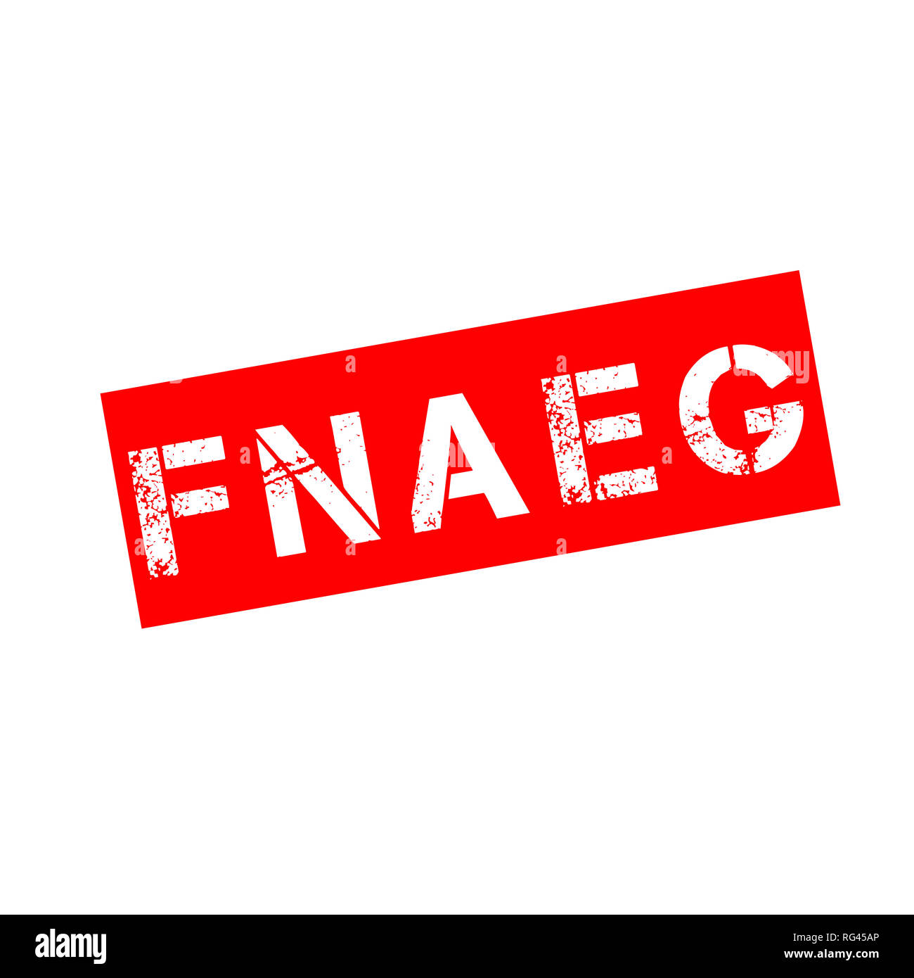 Automated national file of genetic prints in France called FNAEG in French Stock Photo