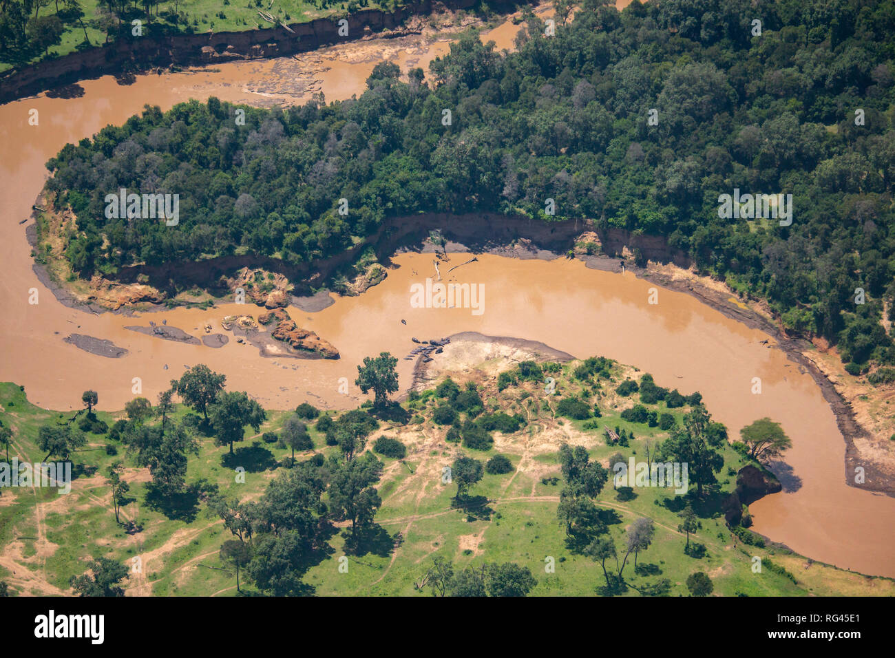Aerial view river mara hi-res stock photography and images - Alamy