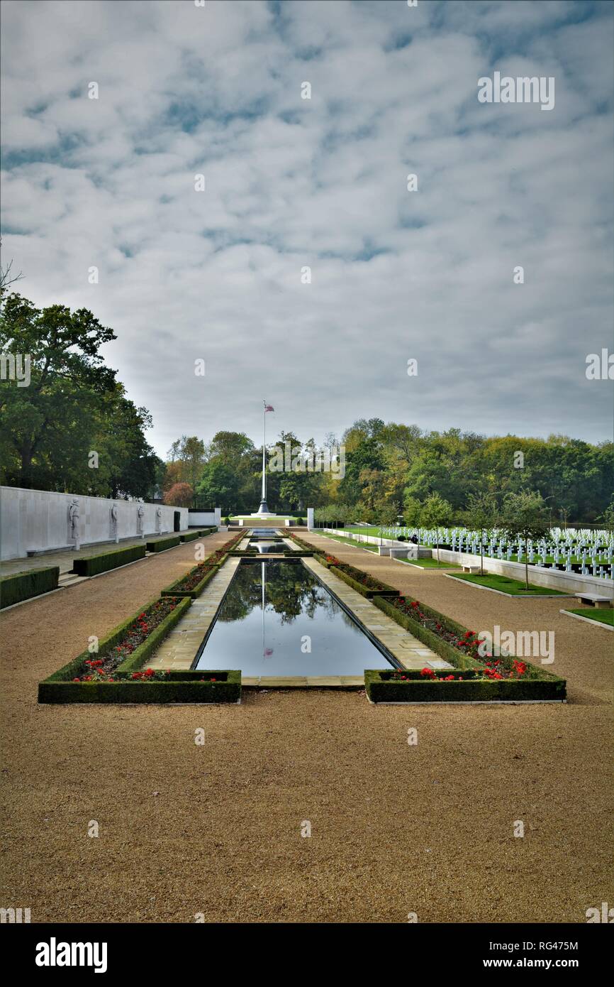 Maddingley Cemetery Madingley American war graves military cemetery, Cambridge England ...