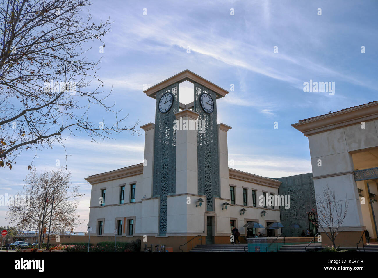 miller clock tower Stock Photo Alamy