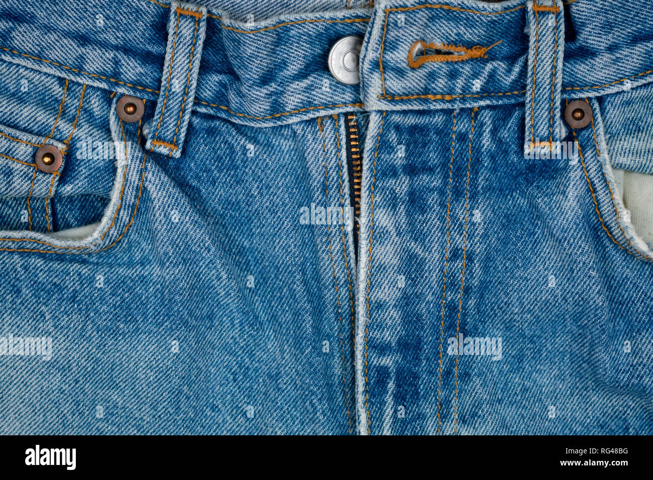 close-up details of worn pants jeans Stock Photo - Alamy