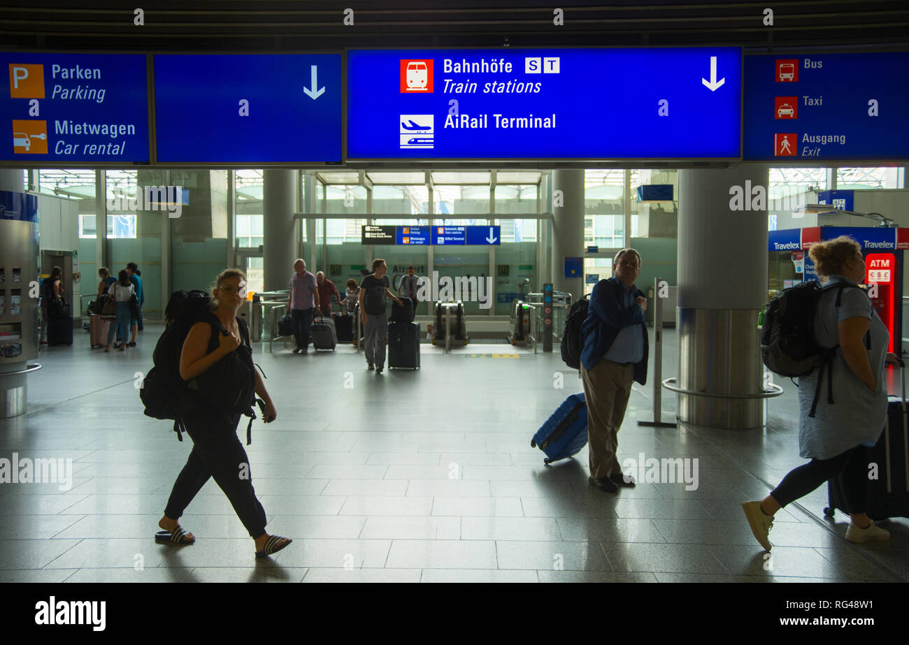 Passengers Signs Airport Luggage High Resolution Stock Photography and