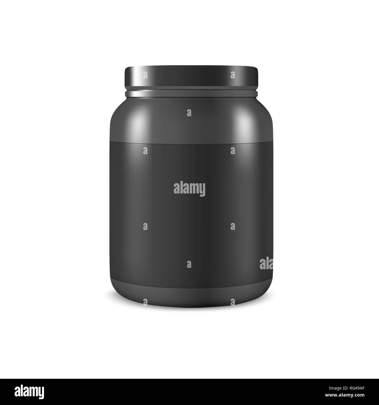 https://c8.alamy.com/comp/RG49AF/vector-realistic-3d-black-plastic-jar-can-with-lid-closeup-isolated-on-white-background-design-template-of-whey-protein-sport-powder-vitamins-RG49AF.jpg