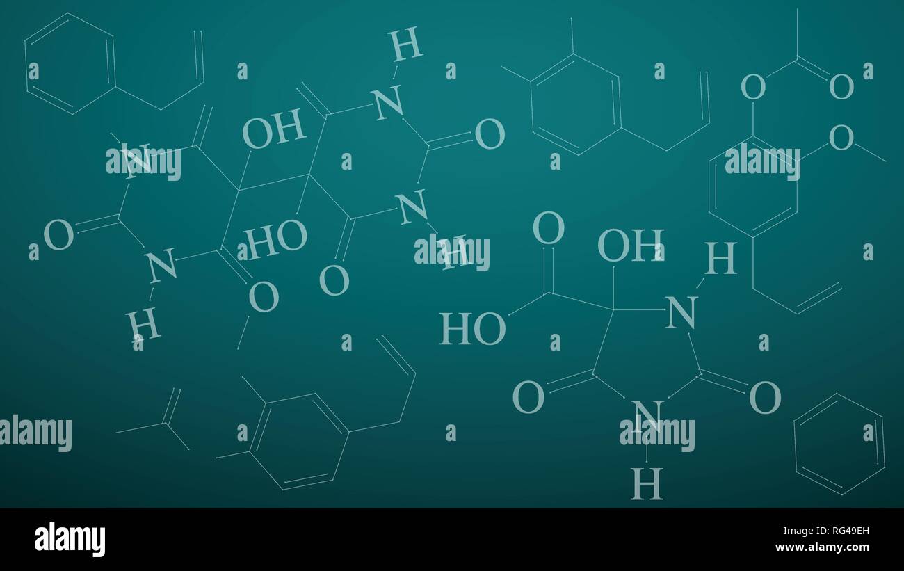 Science and technology background with hexagons. Molecular structure ...