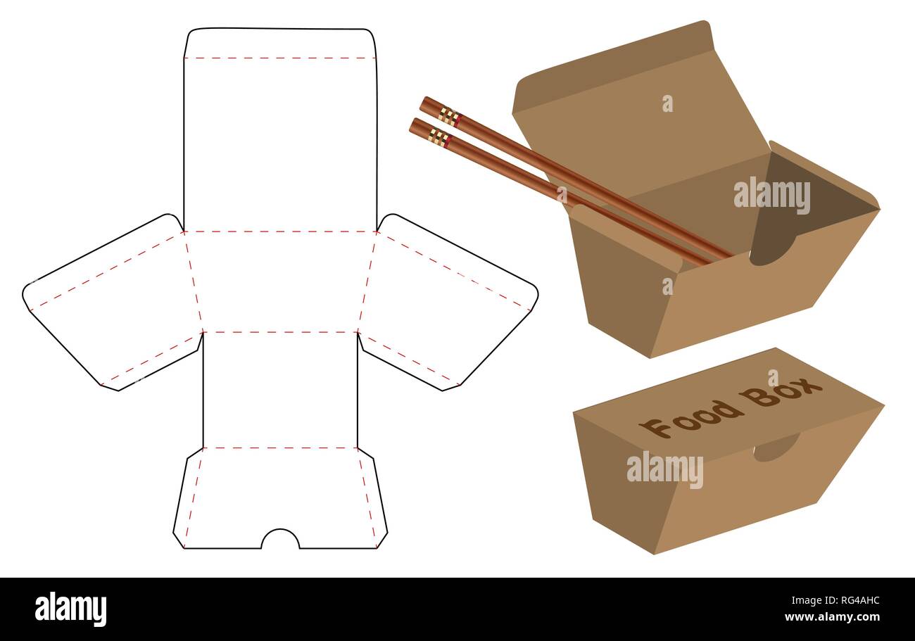 Box packaging die cut template design. 3d mock-up Stock Vector Image & Art  - Alamy