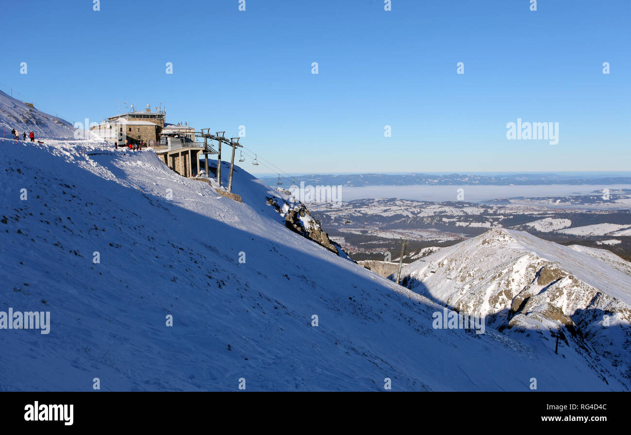 Winter scenery , Kasprowy Wierch is a mountain in the Western Tatras Stock Photo