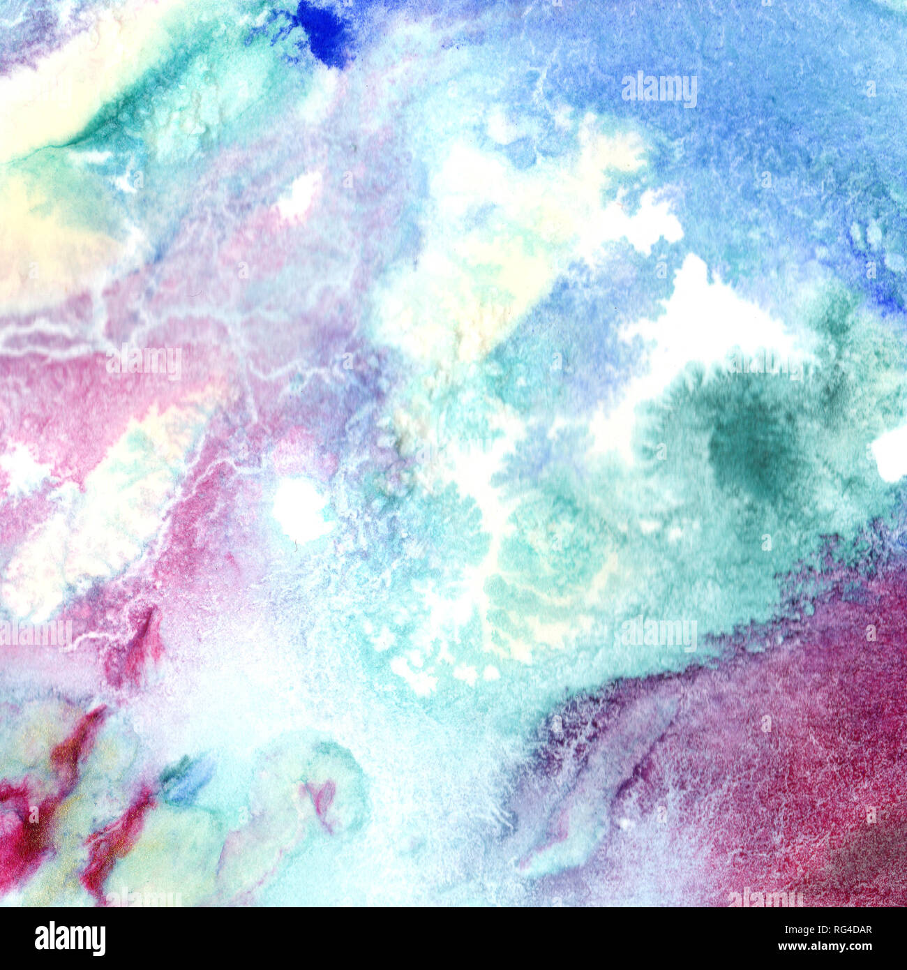 Abstract watercolor paper splash shapes isolated drawing. Illustration ...