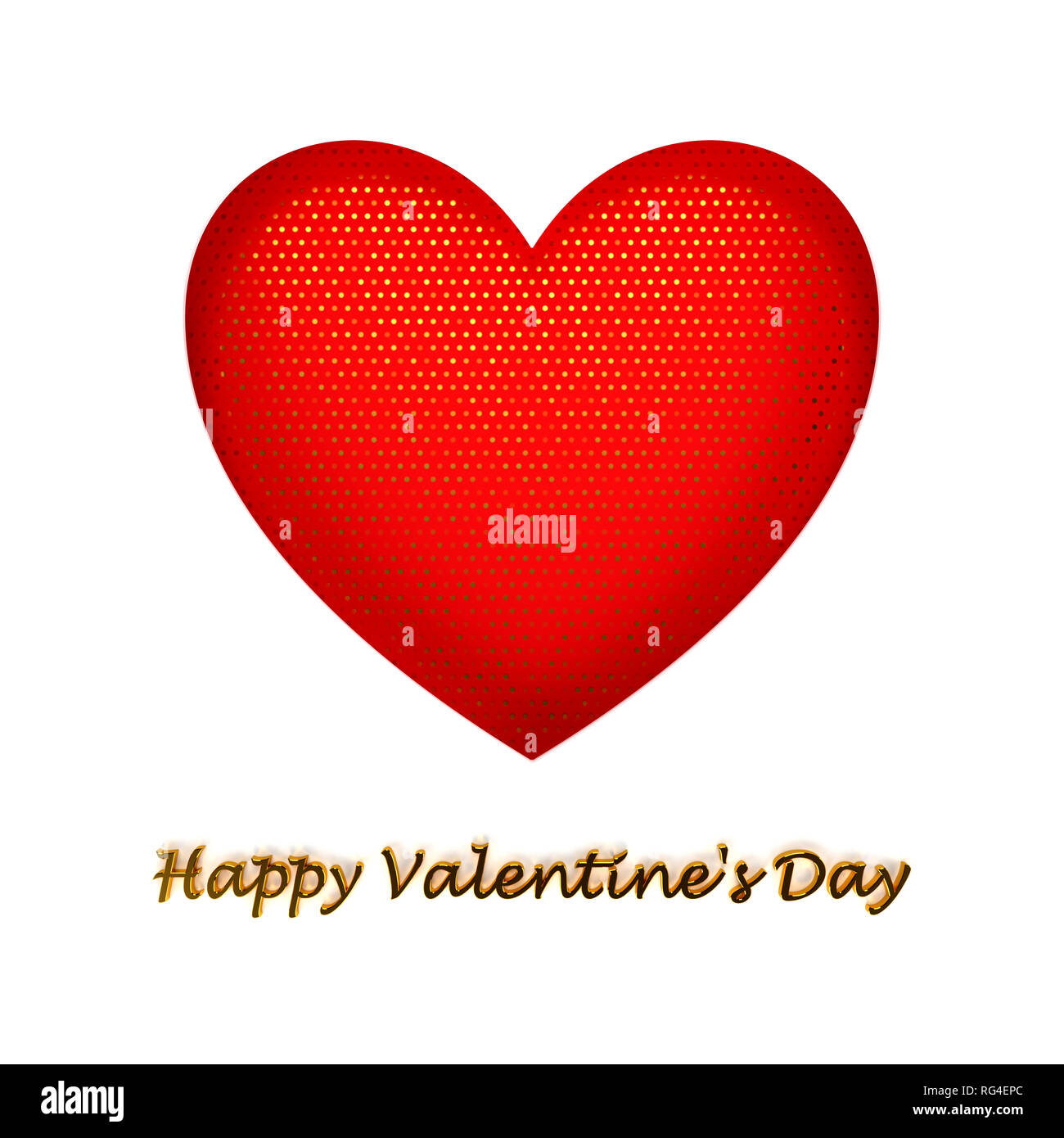 Happy Valentines Day concept. Paper cut heart card Stock Photo - Alamy