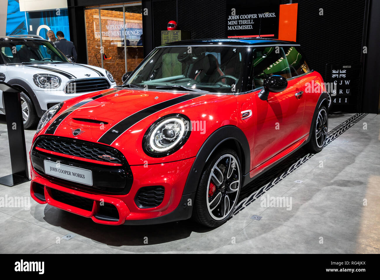 BRUSSELS - JAN 18, 2019: Mini Cooper car showcased at the 97th Brussels ...