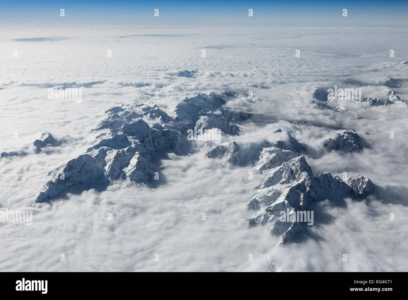 Aerial view of the alps hi-res stock photography and images - Alamy