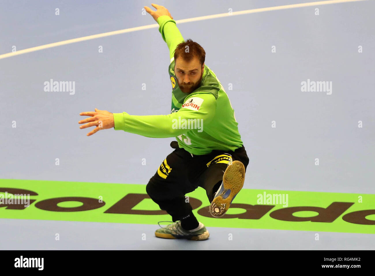 Herning, Denmark. 27th January 2019.Andreas Wolff (Germany) during the IHF Men's World Championship 2019, final round handball match between Germany and France on January 27, 2019 at Jyske Bank Boxen in Herning, Denmark - Photo Laurent Lairys / MAXPPP Credit: Laurent Lairys/Agence Locevaphotos/Alamy Live News Stock Photo
