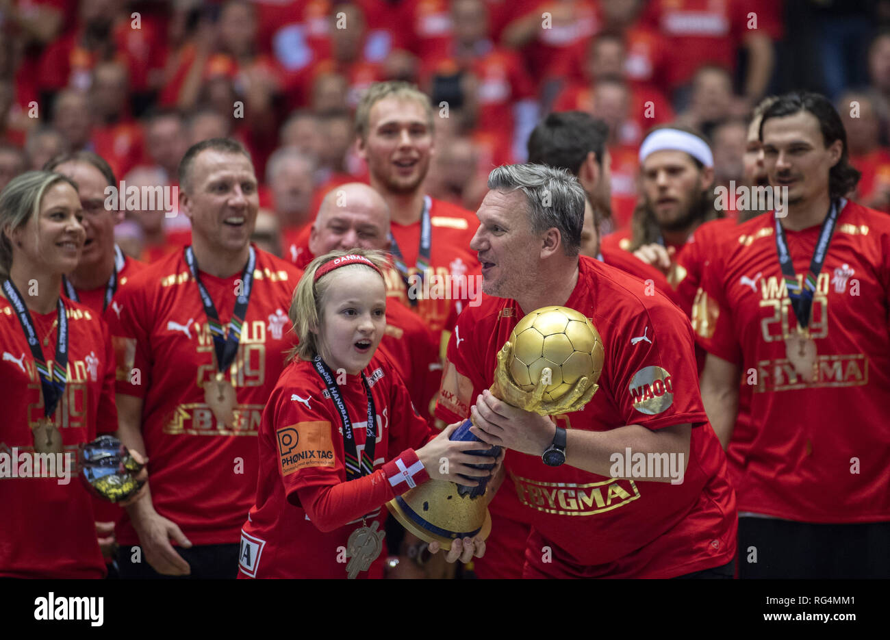 Herning, Denmark. 27th Jan, 2019. Denmark win the final in the IHF Mens Handball  World Championship 2019 Final between Norway and Denmark in Jyske Bank  Boxen in Herning during the 2019 IHF