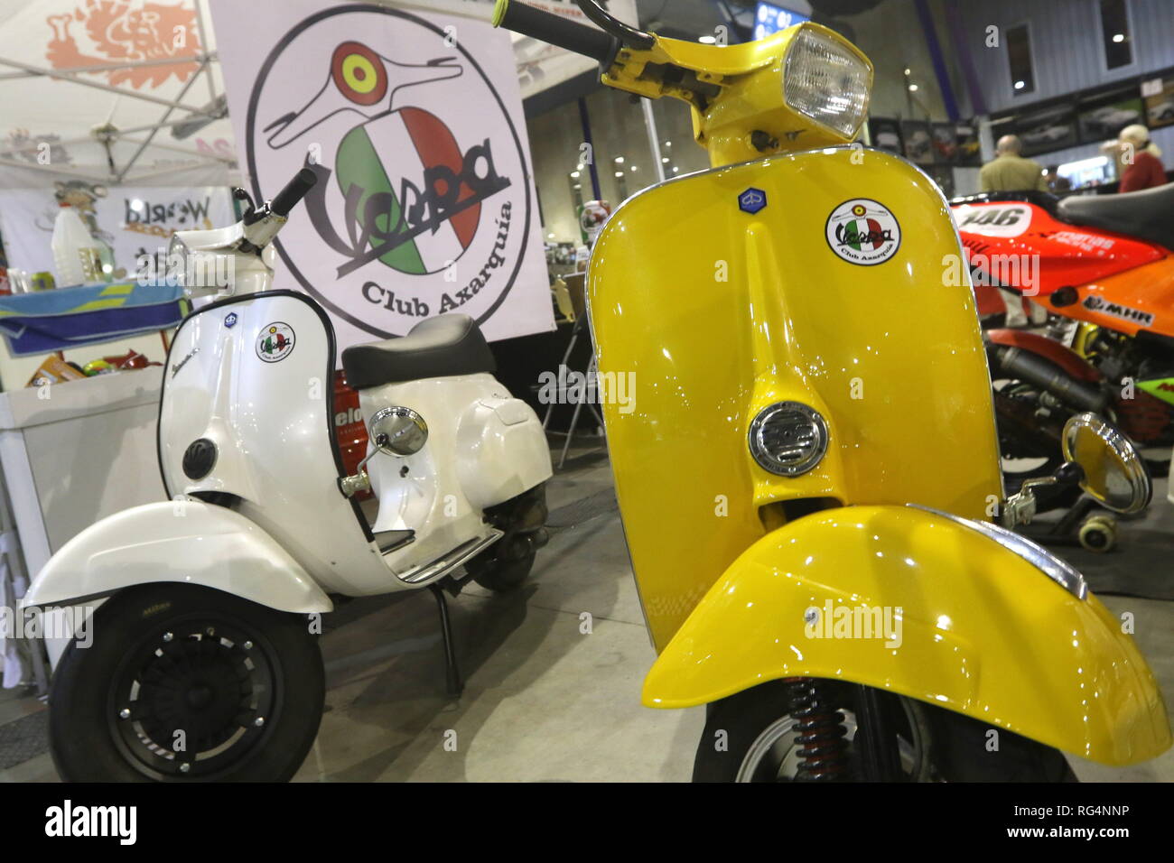 January 27, 2019 - 27 january 2019 (Malaga) The Retro Auto & Moto Malaga  exhibition, the Vintage Vehicle Show, was held on January 25, 26 and 27,  2019 at the Trade Fair