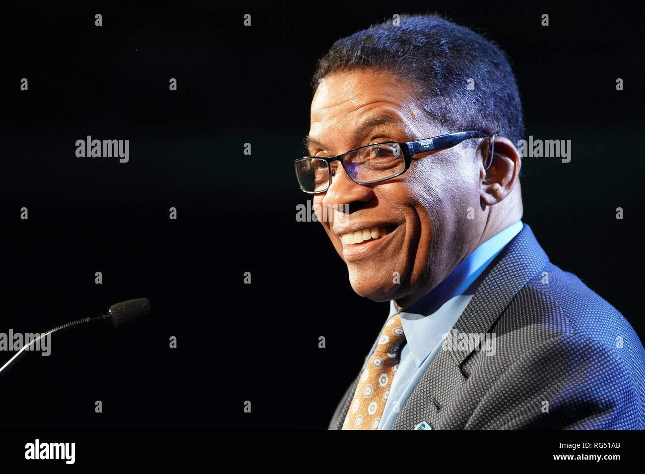 Anaheim, CA, USA. 26th Jan, 2019. Musician HERBIE HANCOCK presenting