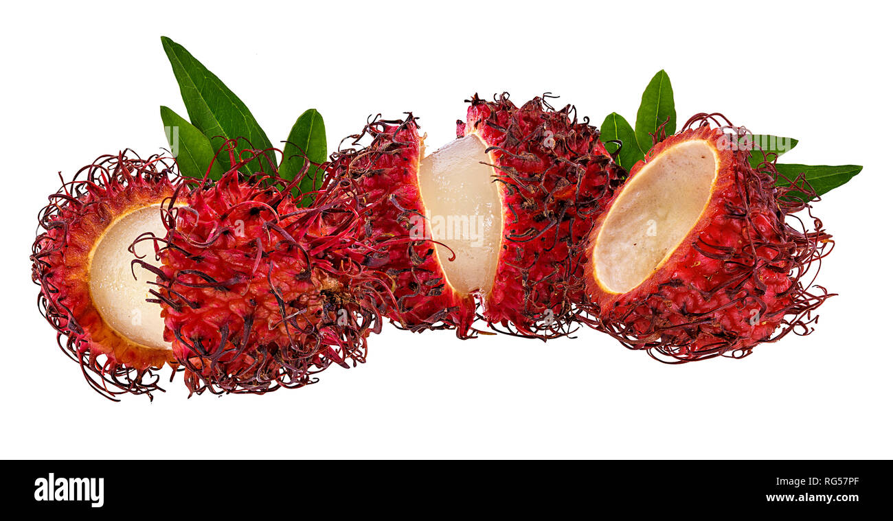 rambutan isolated on the white background Stock Photo - Alamy
