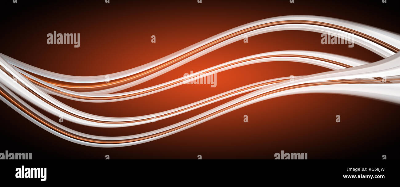 Abstract elegant wave panorama design with space for your text Stock ...