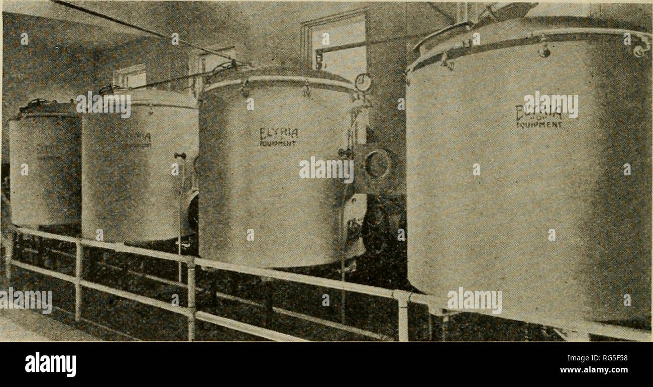 The Butter Industry Prepared For The Use Of Creameries Dairy Students And Pure Food Departments Butter 684 The Butter Industry View Of Elyria Tanks In The Modern Plant Of The Stroh