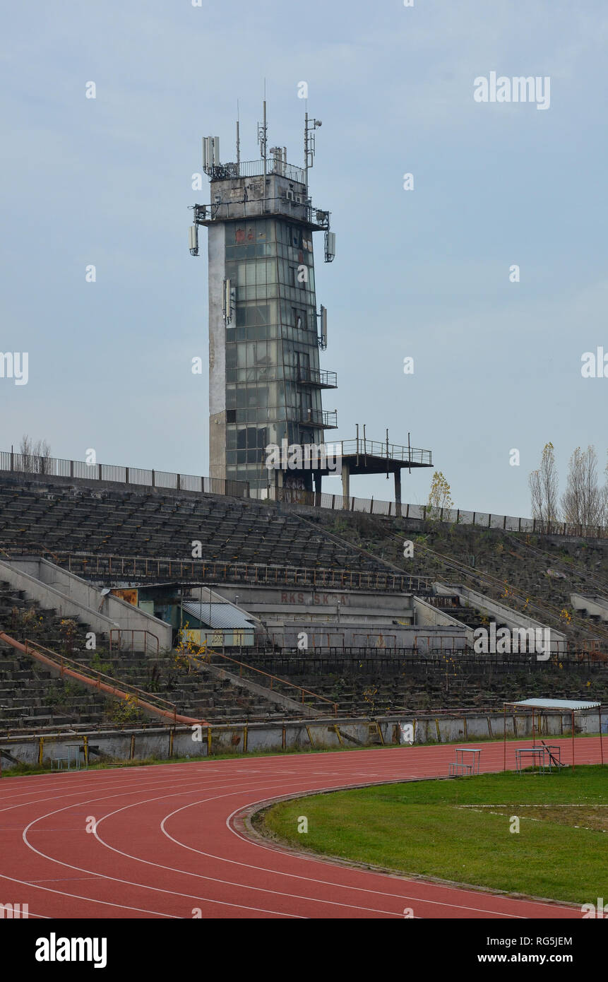 RKS Skra Stadium, central Warsaw, Poland, November 2018 Stock Photo