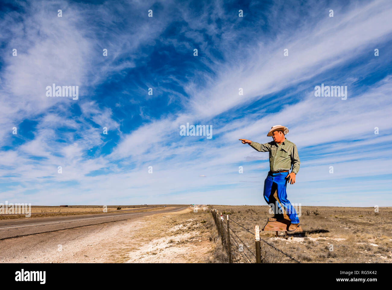 New Mexico Highway 285, giant cowboy public art installation, Cowboy