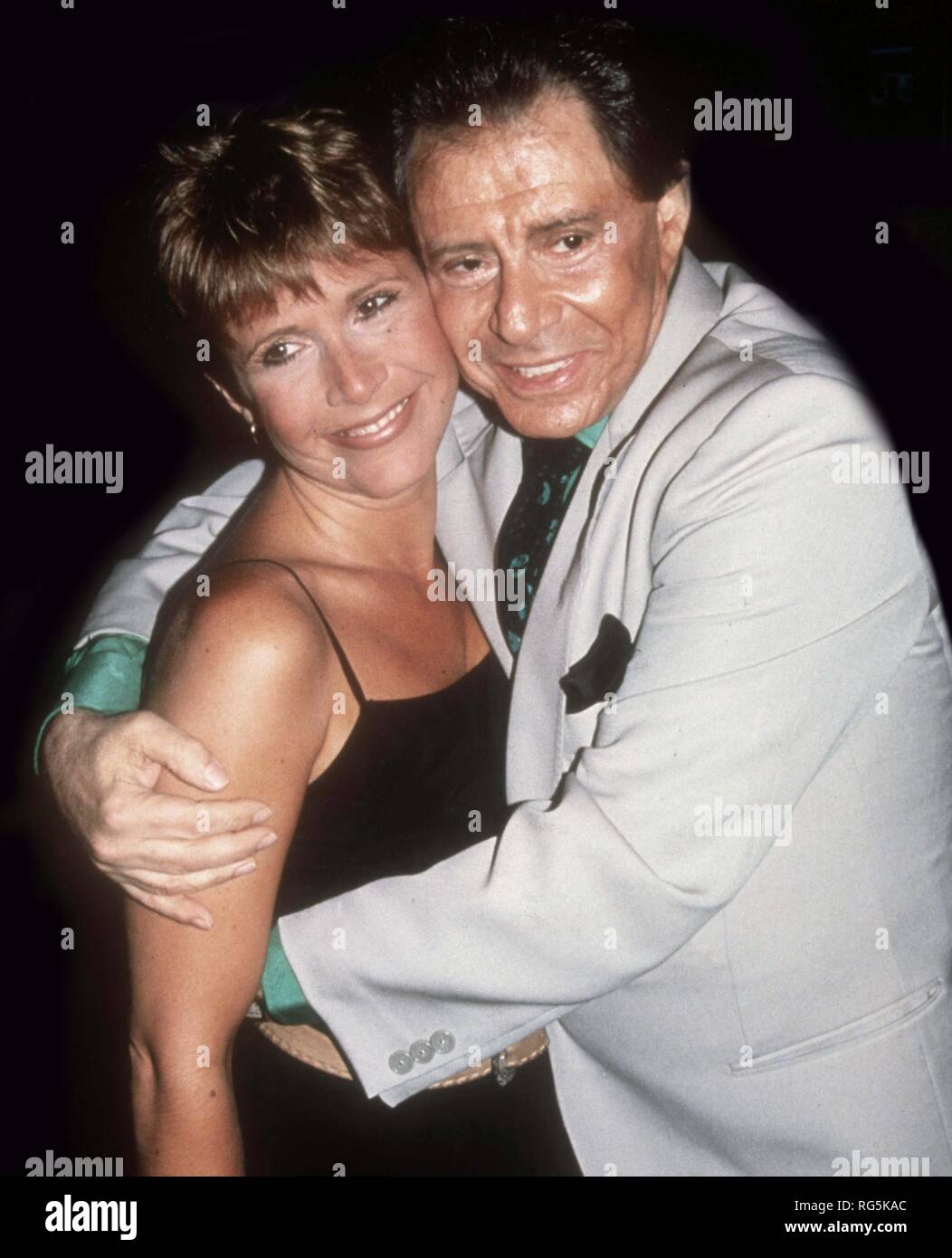 Carrie Fisher & Eddie Fisher 1988 Photo By Adam Scull/PHOTOlink.net Stock Photo