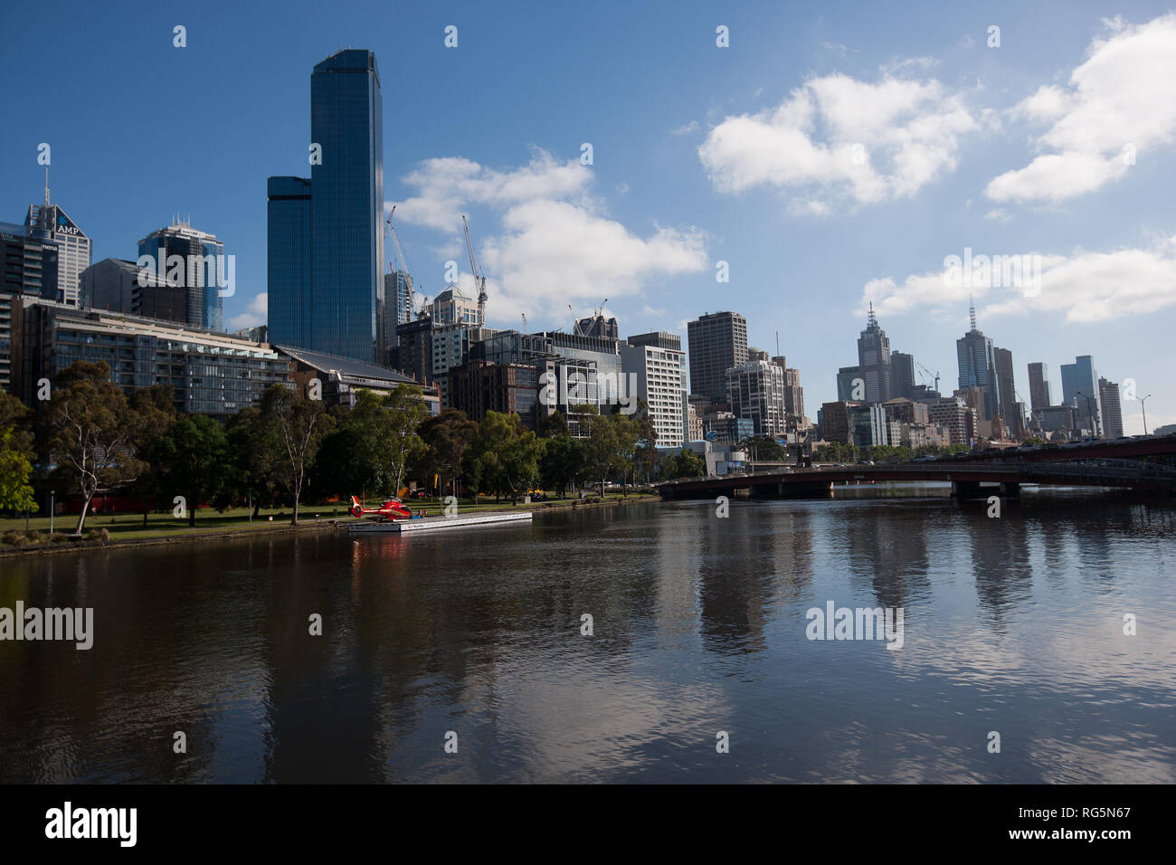 Melbourne city and river hi-res stock photography and images - Alamy